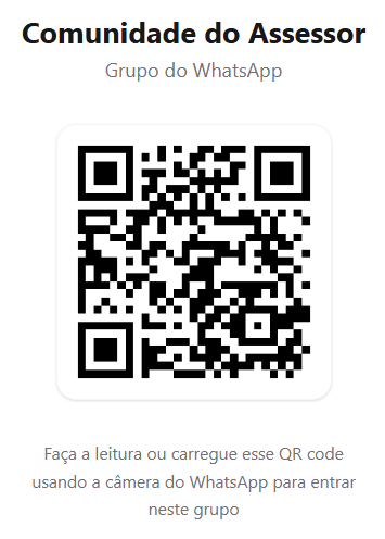QR Code — grupo WhatsApp Comunidade do Assessor