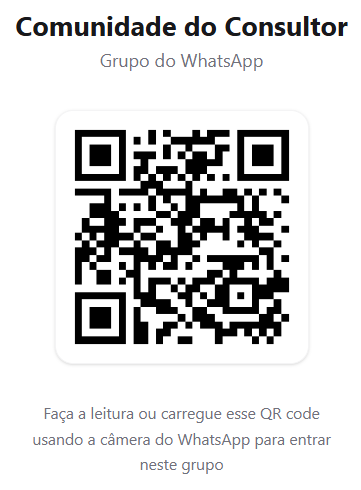 QR Code — grupo WhatsApp Comunidade do Consultor